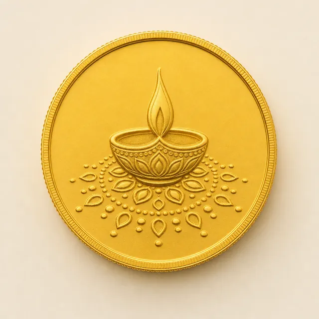 Diya coin design