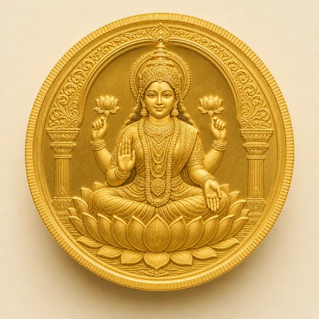 Lakshmi coin design