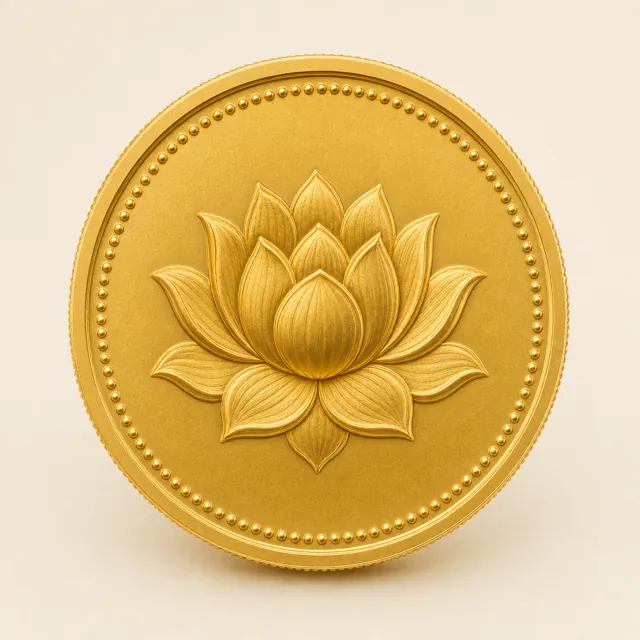 Lotus coin design